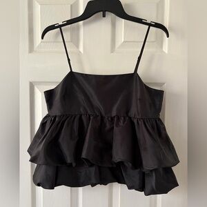 a new day Black Layered Camisole Top